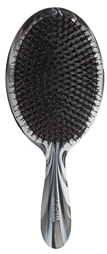 Fromm Professional Elite Polisher Ceramic x Ionic Luxurious Shine Boar Bristle Brush | Gentle Hair Detangler & Massage Brush Smooths Frizz & Flyaways for Medium to Thick Curly Hair