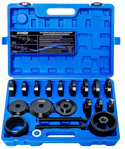 ATPEAM Kit Extracteur de Roulement 24 Pièces, Coffret d’Extracteur de Roulement Universel pour Démontage et Montage des Roulements de Roue