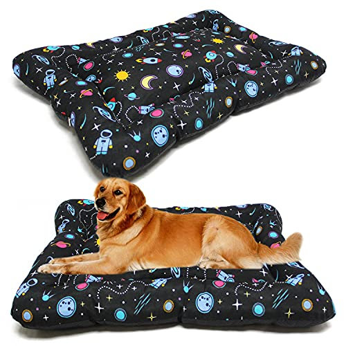 BPS BPS-14095UN Matte für Hunde, Katzen, Bett, Haustiere, rutschfest, Größe S/M/L, tragbar, Matratze, Sofa, Kissen weich (M: 87 x 67 cm, Universum)