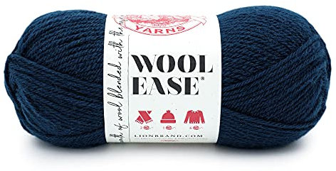 Lion Brand Wollgarn, Kammgarn zum Stricken, Häkeln und Basteln, 1 Pack, Granat (Riverside)