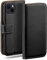 moex Book Case für iPhone 13 mini Handyhülle mit Kartenfach, Hülle klappbar 360 Grad Schutzhülle, Klapphülle Flip Case Cover, PU Leder Handytasche Lederhülle, Schwarz