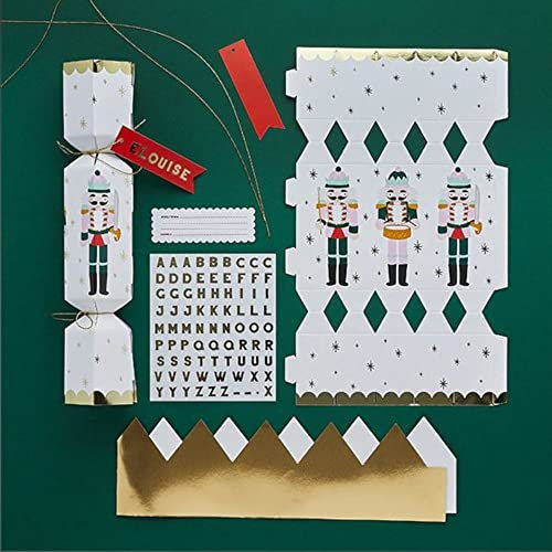 6 Personalisierbare Nussknacker Weihnachten DIY Knallbonbons Festliche Handwerk Nussknacker Geschirr Gefälligkeiten Traditionelle Tisch Partyware