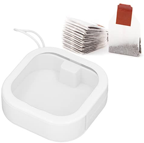 Durchsichtige Kleine Behälter, Tragbarer Mini-Haarspangen-Organizer, Multifunktionaler Aufbewahrungskoffer mit Druckschalter, ABS-TPE, Transparente Schubladen-Organizer für Schmuck, Ringe,(Weiß)
