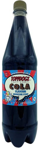 TOPPDOGZ Slush Snow Cone Syrup 1 Litre Cola slushie slushy snowcone