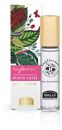 Helan, Foglierare, Spirito Libero - Parfum Femme Fragrance Florale, Eau de Parfum avec Rose, Jasmin et Fleurs Blanches Idéal comme Cadeau Noel - Parfums Femme avec Vanille Boisée, Made in Italy, 10 ml