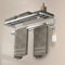 Portasciugamani da Bagno DDS-DUDES, Porta Asciugamani da Bagno con Doppia Barra, Supporto a Parete con Ganci in Acciaio Inox, Hotel Bath Rack 58,4 cm