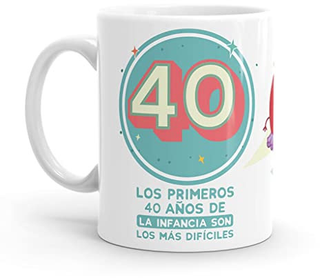 Puterful - Taza 40 Cumpleaños - Tazas originales para café - Resistente al microondas y lavavajillas