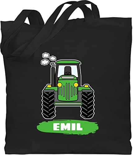 Geschenk mit Namen personalisiert by Shirtracer - Baumwolltasche - Traktor Trekker Buldog Schlepper