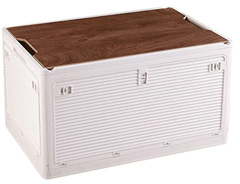 Camp Box Multifunktionaler Kofferraum-Organizer, Faltbar, 36 L, Große Kapazität, Outdoor-Camping-Aufbewahrungsbox, Wasserdicht, Stapelbar, Große Kapazität, Aufbewahrungsbehälter(Weiß (5 Türen))