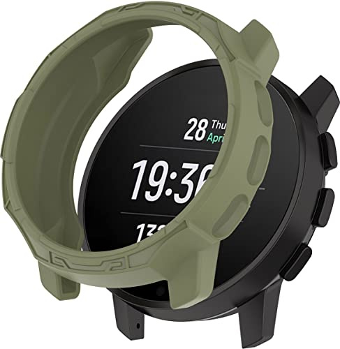 BBZ Cover compatibile con SUUNTO 9 Peak Pro,SUUNTO 9 Peak Watch Custodia,Ultra Smartwatch Case Silicone Skins Pounch,Anti-scratch Clear TPU Bumper Cover Shell