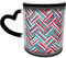 LOUJIN Tazas de café vintage coloridas que cambian de color, 13 onzas, sublimación en blanco, tazas de café de cerámica para café, té, cacao, leche, persona