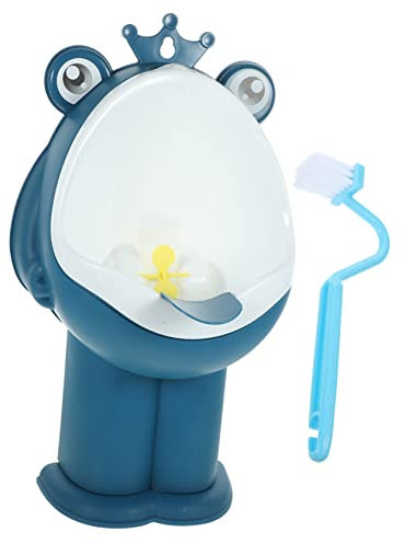 Kisangel Kinderurinal Für Jungen Stehend Mit Wandhalterung Cartoon Design Rutschfest Kunststoff Blau Für Töpfchentraining Und Pinkeltraining