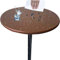CAKERS Tischdecke Rund Elastische, Gartentischdecke Outdoor Tischdecke, Wasserdicht Rutschfestem Runden Tischdecken, Wachstuchtischdecke mit Gummizug (90cm Durchmesser,Braun)