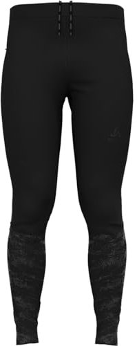 Odlo Herren Zeroweight Warm Reflective Tights Laufbekleidung Tight Schwarz - M