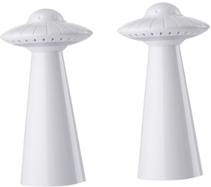 OSALADI 2st Led-weltraum-nachtlicht Garderobenlampe Astronaut Schreibtischlampe Licht Ufo-nachtlicht Licht Der Raumschifflampe Tischleuchte Ufo-lampe Nachttisch Kleiner Junge Weiß Scheinen
