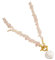 CLSSLVVBN Vintage Style Necklace For Women Versatile Natural Irregular Rubble Beautiful Gifts Stone Irregular Rubble Necklace, Rose Quartz