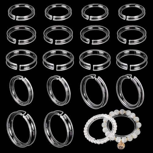 PH PandaHall 30pcs Porte-bracelet transparent Support de bracelet en acrylique 3 tailles Support à bracelets rond Présentoir de bracelets Porte-bracelet transparent Présentoir à bijoux pour spectacle