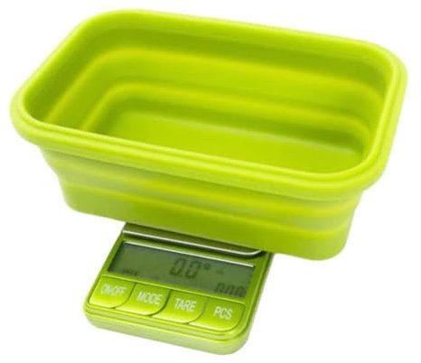 Ultimate Precision Digital Scale with 1000g Capacity, 0.1g Accuracy, Dual-Line Display, Collapsible Silicone Bowl, and Seven Weighing Modes