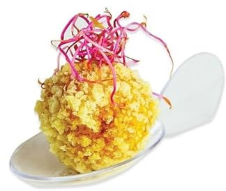 12 Bicchierini Cucchiai Fish - Finger Food in plastica Trasparenti - 10x4cm - bicchieri coppette da dessert monoporzione - Contenitori Riutilizzabili per Budini, Mousse, Gelati, dolci e salati
