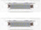 M MODECAR - Kompatibel mit Mercedes W203 W211 W219 R171 LED-Kennzeichenbeleuchtung 2 Stück Set für A2118201556,