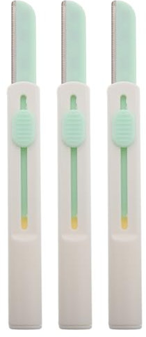 Beaupretty 3stücke Augenbrauentrimmer Aus Mit Integriertem Schaber Micromesh-klingen Für Präzises Trimmen Kompakt Und Reisefreundlich Für Unterwegs