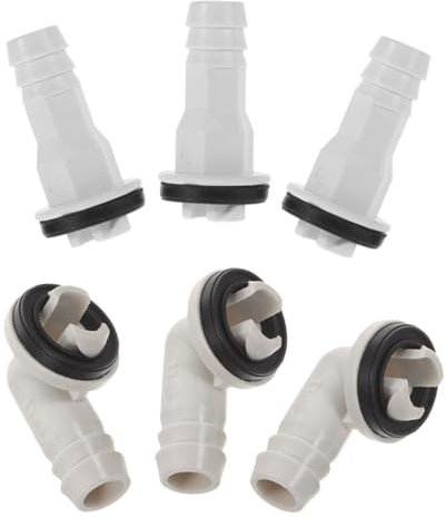 Cabilock 6 Piezas Kit de Drenaje de Aire Acondicionado Gancho Conector Enchufe sin Conector de desagüe Instalación de Aire Acondicionado Manguera de Drenaje de CA Kit de Ventana