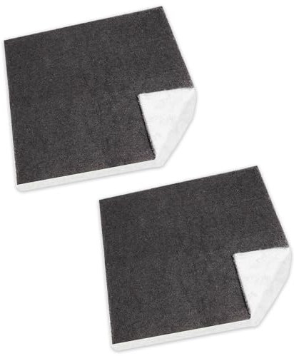 SPARES2GO Carbon + Foam Grease Filter Kit for AEG Cooker Hood Vent Extractors (4 Filters, Cut to Size, 57cm x 47cm)