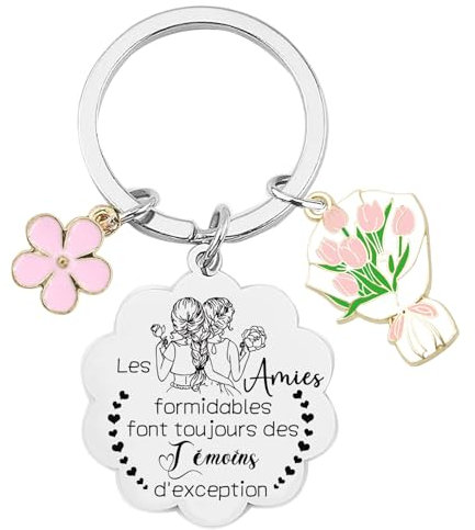 MNBVBV Cadeau Témoin Porte clef Veux-tu être ma témoin carte - Cadeau témoin mariage - Demande témoin mariage (2)