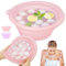 Bol en silicone pour le visage avec bac à glaçons intégré, bassin de lavage pliable pour le visage, bol plongeant portable pour le visage, refroidissement rapide pour apaiser la peau, bol de lavage