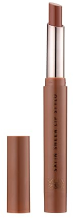 MUA Satin Sheen Lip Stylo Lipstick, Sincere (Pack of 1) | Neutral Mid Brown Nude, Hydrating Satin Finish, Highly Pigmented, Vegan & Cruelty Free