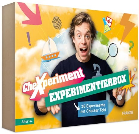 Franzis 67198 - CheXperiment Experimentierbox mit Checker Tobi, 35 Exp.