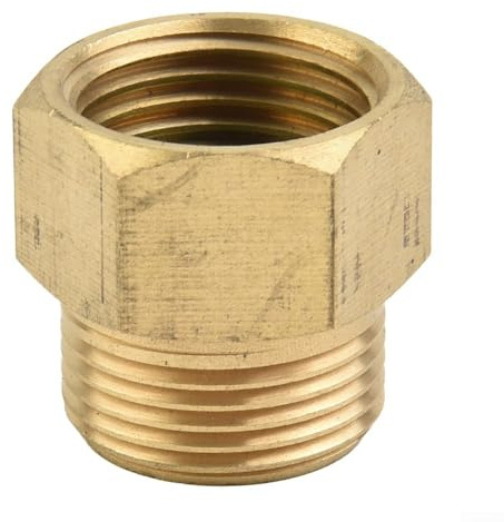 Volakebeing Hochdruckreiniger-Adapter, M22x1,5 auf 1/2 Zoll, Messing weiblich, metrischer Anschluss für Hochdruckreiniger, Lanze 400 bar, max. 150 °C, temperaturbeständig
