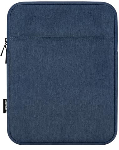 Dadanism 9-11 Inch Tablet Sleeve Bag Padded Carrying Case, Dusty Blue | Fits iPad (A16) 11th Gen 11, iPad 10th Gen 10.9 Air 5/4, iPad Air M4/Pro 11, iPad 9/8/7th 10.2, Galaxy Tab A11+ Plus 11