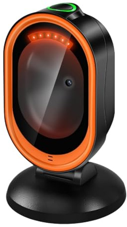 Ujjdwiurgh X30 1D QR 2D Barcode Scanner, X30 1D QR 2D Bar Code Scanner Automatic Desktop Bar Code Scanner Reader for Computers, PC, Laptop & Universal POS System