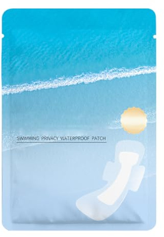 Ahuuen Wasserdichte Periodenpads Zum Schwimmen,Hautfreundlicher Schutz für den Intimbereich | 4 Stück Hygienische Haftunterlagen Tragbare Einlagen Für Damen Spa Wasseraktivitäten Täglicher Einsatz