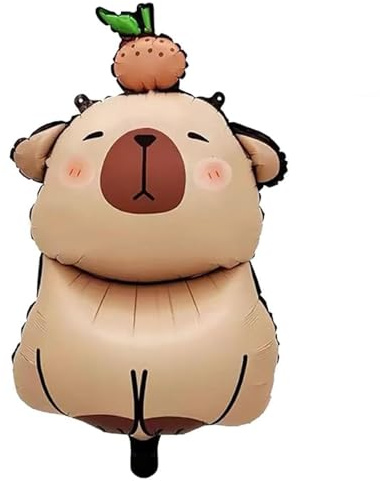 Gleemix Capybara Geburtstag Deko Luftballons, Helium Ballons Geburtstag Folienballon, Capybara Sachen Für Mädchen Birthday Decorations, Für Thema Kinder Party Animals Deko Adventskalender Capybara
