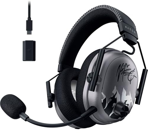 Razer BlackShark V3 Pro Wireless ANC Gaming Headset für PC: Full Band Mic - 50mm Treiber - 2,4 GHz, Bluetooth, USB, 3,5 mm - Funktioniert mit PC, Mac, PS5, Nintendo Switch - Lange Akkulaufzeit - Niko