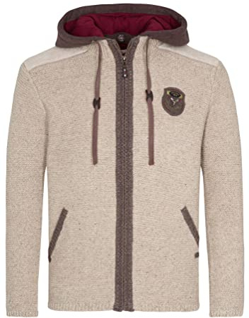 Spieth & Wensky Herren Strickjacke Dakar beige 3XL