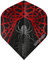 WINMAU Prism Alpha Black & Red Extra Dicke Dart Flights - 1 Sätze pro Packung (3 Flights insgesamt)