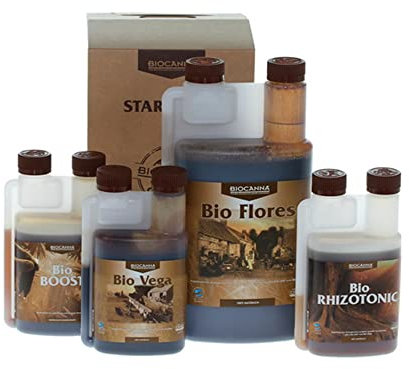CANNA Pack de Abono/Fertilizantes Para cultivo Bio (Starter Kit)