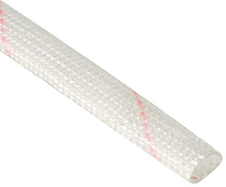 sourcing map Glasfaser 5mm I.D.PVC Isolierung Schlauch 1500V 125 Grad 880mm 2.89ft Weiß Rot de