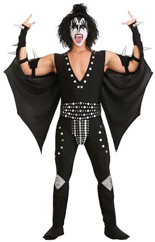 Demon Fancy Dress Costume KISS X-Large Black