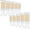 CHEERBEE G9 LED Warmweiß 2700K, Dimmbar, 3W LED G9 Lampe, Ersatz 28W 33W 40W Halogenlampen, AC 220-240V, 325LM, CRI>85, 360° Abstrahlwinkel, 10er Pack