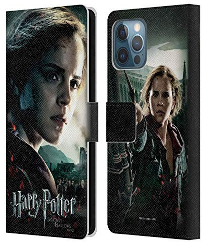 Head Case Designs Officially Licensed Harry Potter Hermione Granger Deathly Hallows VIII Leather Book Wallet Case Cover Compatible With Apple iPhone 12 Pro Max