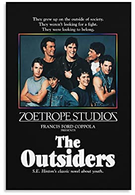 GNKIO The Outsiders Movie Posters 5 Poster Dekorative Malerei Leinwand Wandkunst Wohnzimmer Poster Schlafzimmer Malerei 12x18inch(30x45cm)