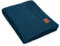 Knit Factory - Uni Gestrickte Decke XL - Wohndecke - Kuscheldecke - Gestrickte Sofadecke - Plaid aus Wolle - Wolldecke - Petrol - 195x225 cm