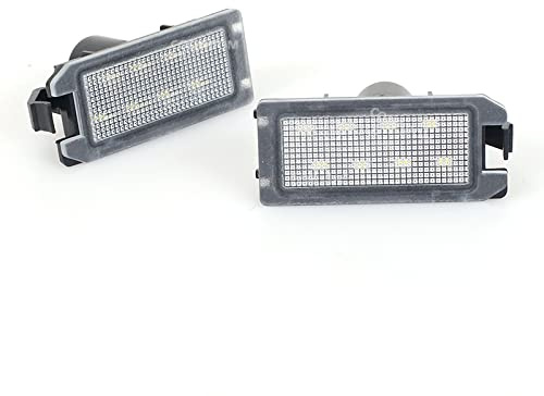 EUEIKN Kennzeichenbeleuchtung für Jeep Grand Cherokee 2014–2020 WK2, Compass Patriot 2014–2017, Dodge Viper 2015–2017, weiß, LED, 12 V, Staub- und Wasserdicht