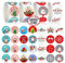 Acevegue 2000 Stück Weihnachten Aufkleber Rolle, Christmas Sticker Kinder Weihnachten Aufkleber Schneemann Weihnachtsmütze Rentier Weihnachtsbaum, Weihnachtsaccesoir Merry Christmas Decorations