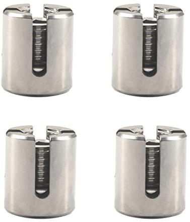 4 Stück Edelstahl 4 mm Kreuz Kabelklemmen Drahtseil Kreuzklemmen Clips M12 x 4