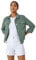 Roman Originals Stretch Jacket for Women UK - Ladies Denim Jean Summer Coat Bengaline Casual Smart Utility Trucker Biker Fitted Classic Work Spring Soft Vintage - Khaki - Size 16